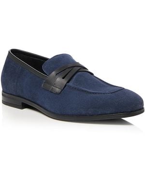 Stuart Weitzman Simon Crisscross Loafers - Blue
