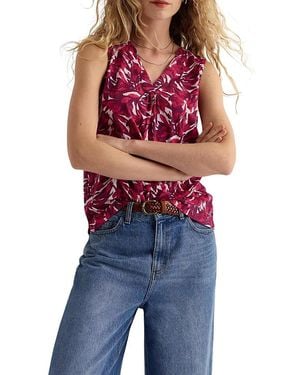 Seasalt Cornwall Achilla Printed V-Neck Vest - Blue