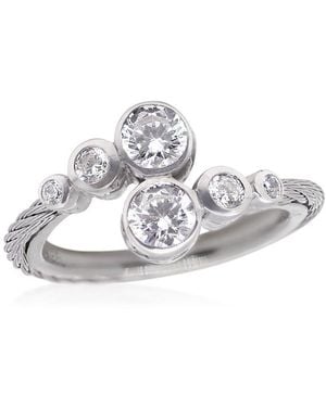 Alor Day Diamonds Round Bypass Ring, 0.5Ct Lab Grown Diamonds - Metallic