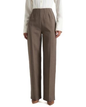 Manière De Voir Rafaela Corset Waist Tailored Pants - Gray