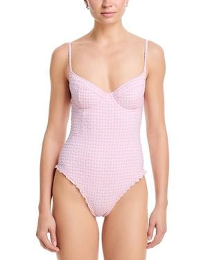 Jonathan Simkhai Suni One Piece Swimsuit - Pink