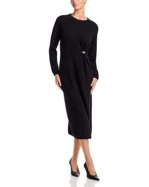 C by Bloomingdale's Cashmere Hardware Midi Cashmere Dress, Exclusive - Black
