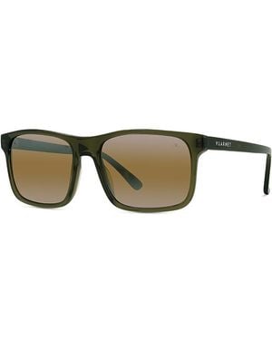 Vuarnet Belvedere 01 Rectangle Sunglasses, 57Mm - Green