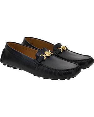 Versace Leather Loafers - Black