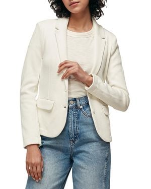 Whistles Slim Jersey Jacket - White