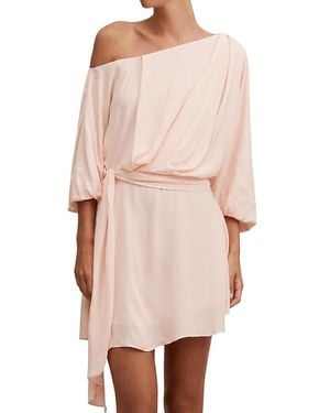 EVER NEW Sammy Tipped Draped Mini Dress - Pink