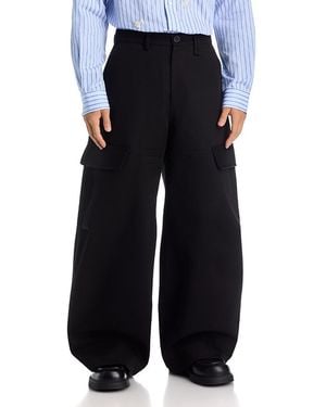 Simone Rocha Cotton Cargo Balloon Panel Pants - Blue