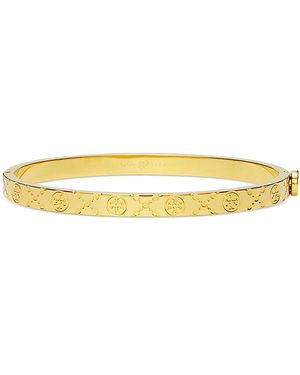 Tory Burch T Monogram Hinge Bracelet - Yellow