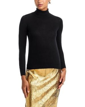 Co. Long Sleeved Cashmere Turtleneck Top - Black