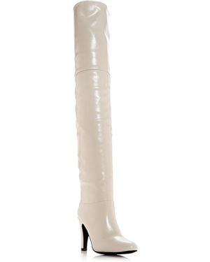 Jeffrey Campbell Overlook Over The Knee Boots - White