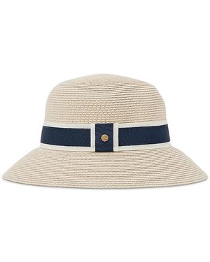 Reiss Cindy Ribbon Straw Hat - Blue