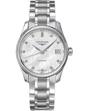 Longines Master Watch, 34Mm - Gray