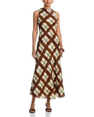 Cara Cara Crystal Midi Dress - Brown