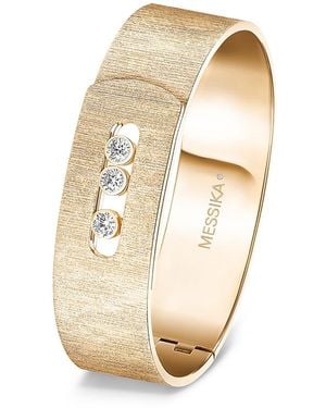 Messika 18K Diamond Move Noa Cisele Cuff Bracelet - White
