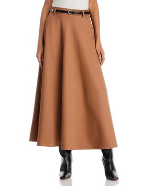 Herno Woven Skirt - Brown