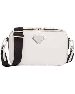 Prada Brique Saffiano Leather Bag - Metallic