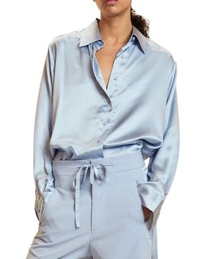 Cynthia Rowley Collectible Silk Shirt - Blue