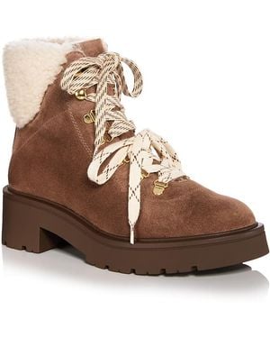 Stuart Weitzman Ren Shearling Ankle Boots - Brown
