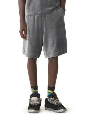 Lanvin Velvet Bermuda Shorts - Gray