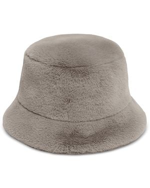 Apparis Amara Faux Fur Bucket Hat - Gray