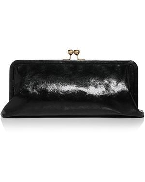 Aqua Medium Coin Purse Clutch - Black