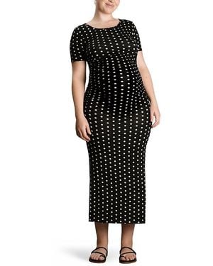 Nom Maternity Hugo Maxi Dress - Black