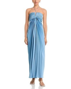 AMUR Ionea Pleated Gown - Blue