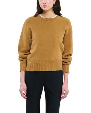 Another Tomorrow Cashmere Knit Sweatshirt - Black
