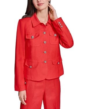 KARL LAGERFELD Four Pocket Jacket - Red