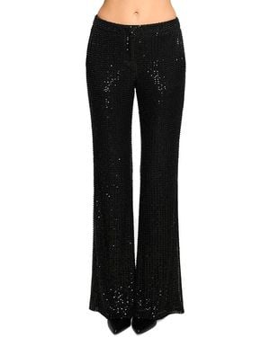 Ramy Brook Olivian Sequin Flare Pants - Black
