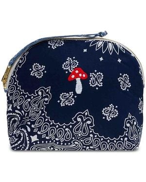 Call it By Your Name Small Bandana Vanity Bag - Blue