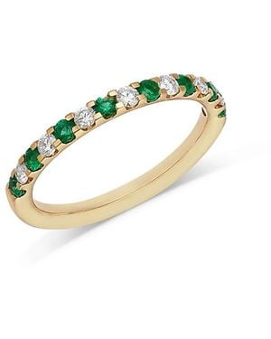 Bloomingdale's Fine Collection Gemstone & Diamond Classic Stack Band Ring - Blue