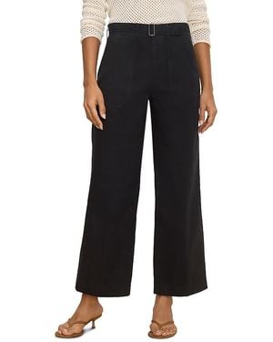NIC+ZOE Highland Soft Stretch Wide Leg Belted Ankle Pants - Black