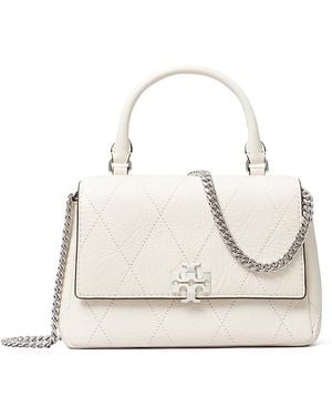 Tory Burch Charlie Quilted Leather Crossbody Bag - Natural