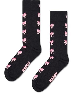 Happy Socks Bow Crew Socks - Blue