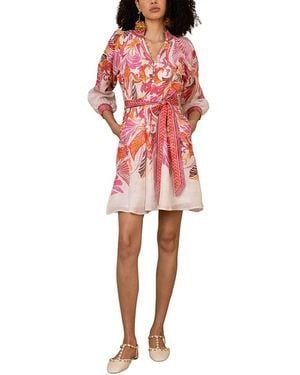 Hale Bob Belize Linen Dress - Red