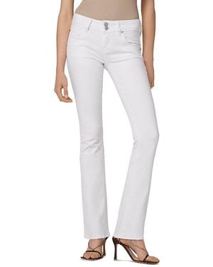 Hudson Jeans Beth Mid Rise Baby Bootcut Jeans - White