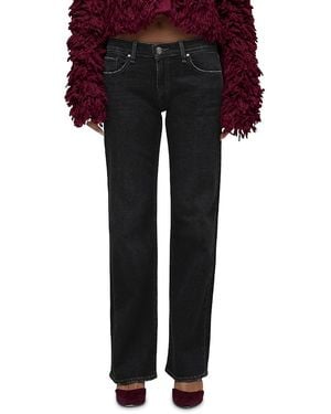 Hudson Jeans Kelli Low Rise Loose Straight Jeans - Black