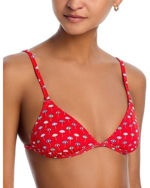 Solid & Striped The Lulu Bikini Top - Red
