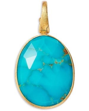 Marco Bicego 18K Lunaria Oval Pendant - Blue