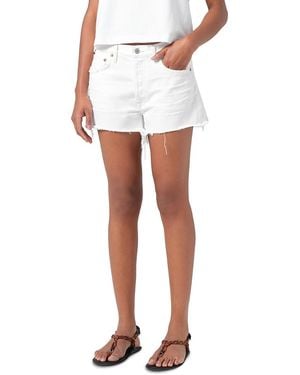 Agolde Parker Vintage Cutoff Shorts - White