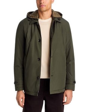 Moncler Evrine Hooded Down Parka - Green