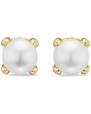 David Yurman Cultured Freshwater Pearl Classics Stud Earrings - Metallic