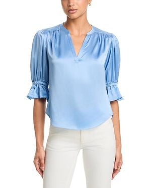 Cinq À Sept Fiona Silk Top - Blue