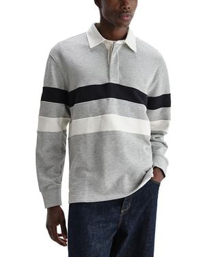 Wax London Rowhill Long Sleeve Rugby Shirt - Gray