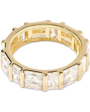 Kendra Scott Jamie Baguette Crystal Eternity Band Ring - Metallic