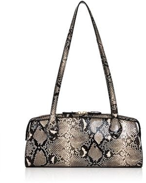 Aqua East West Shoulder Bag - Metallic