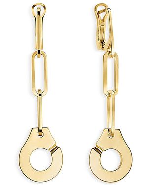 Dinh Van Dihn Van 18K Menottes Link Drop Earrings - Metallic