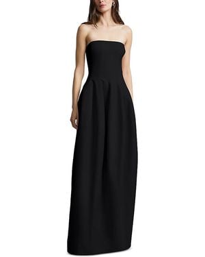 BCBGMAXAZRIA Solid Structured Gown - Black
