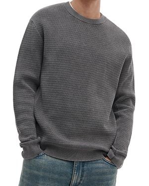 Rag & Bone Caden Washed Crewneck Sweater - Gray